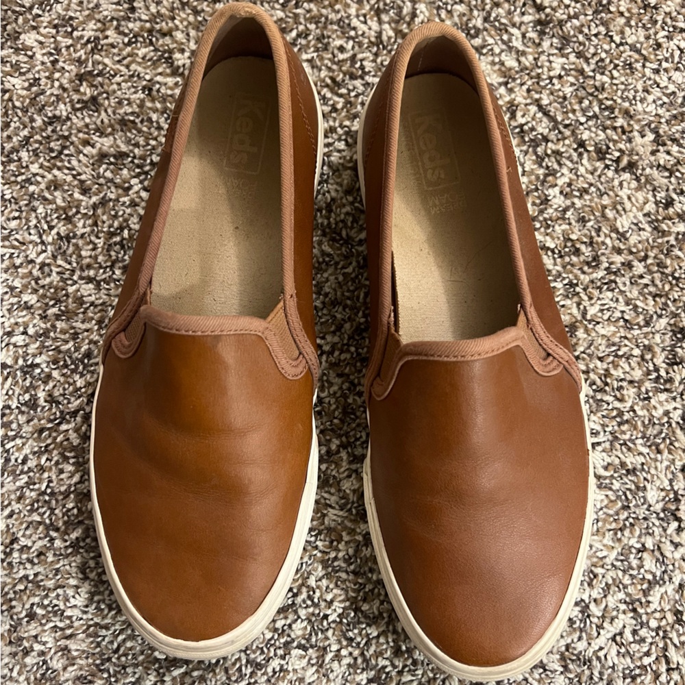 Keds Double Decker Leather Slip On